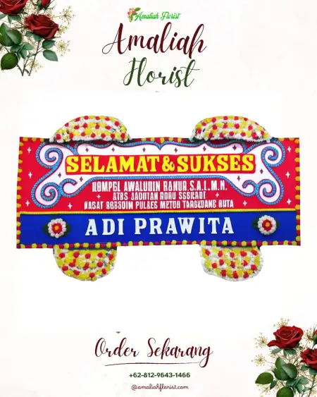 Papan Bunga Ucapan Selamat Pocanan